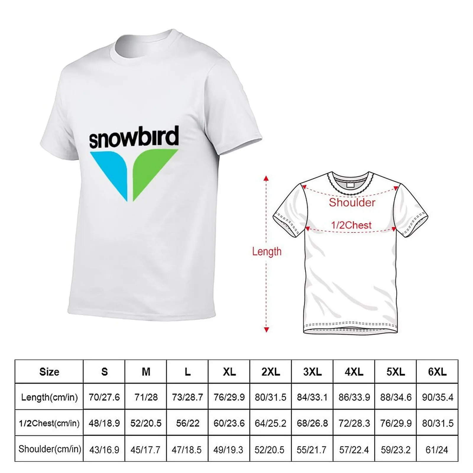 BEST SELLER Snowbird Logo Merchandise 1 T-Shirt summer shirt anime shirt plus size men clothing