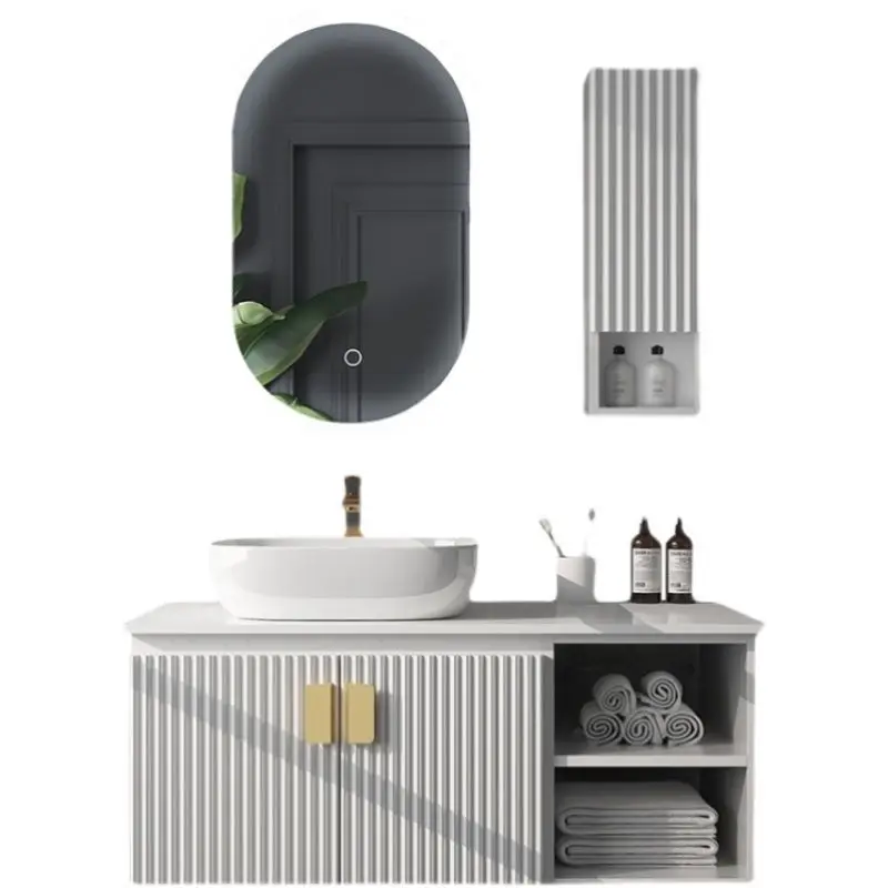 

Slate, bathroom cabinet, combination, modern, simple, light luxury, smart, toilet, washstand