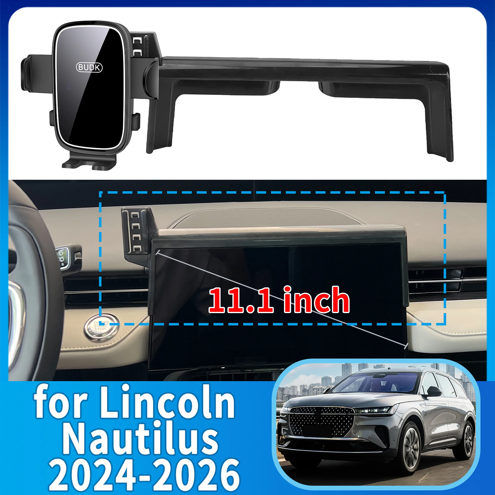 

fit for Lincoln Nautilus 2024 2025 2026 Phone Holder, Dashboard Screen Mount Bracket Easy Installation​​ Car accessoires