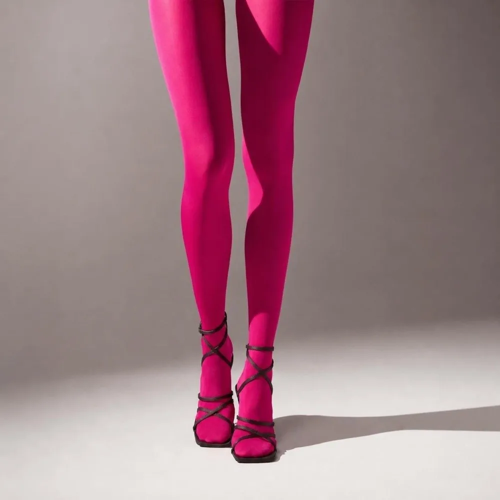 Colorful 80D Pantyhose Tights Anti-Hook Tear Resistant Lolita Tights High Elastic Candy Color Woman Tights For Women