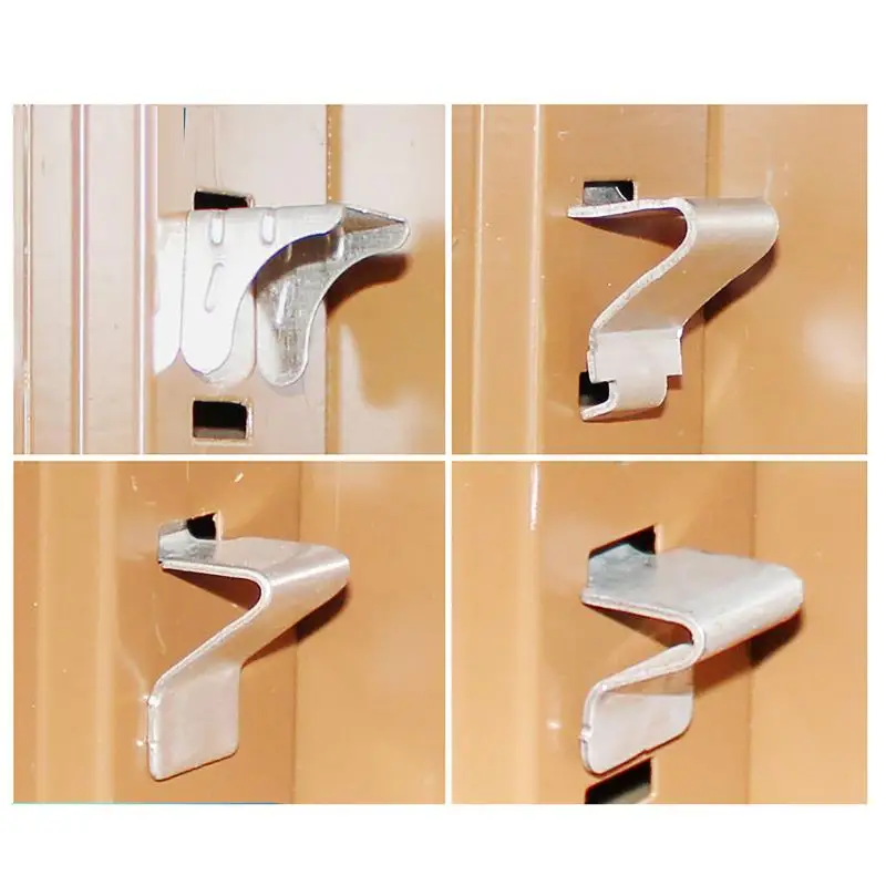 10pcs Heavy Duty Metal Cabinet Shelf Clips Durable Shelving Supports For File Cabinets Adjustable