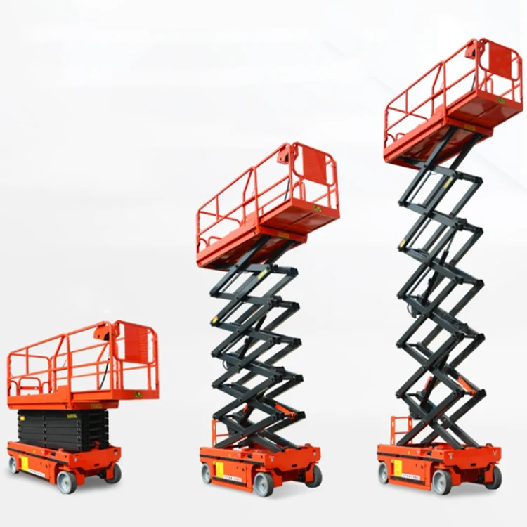 Self-propelled scissors lifting platform Scissors lifting truck electric lock electric scissors lifting platform