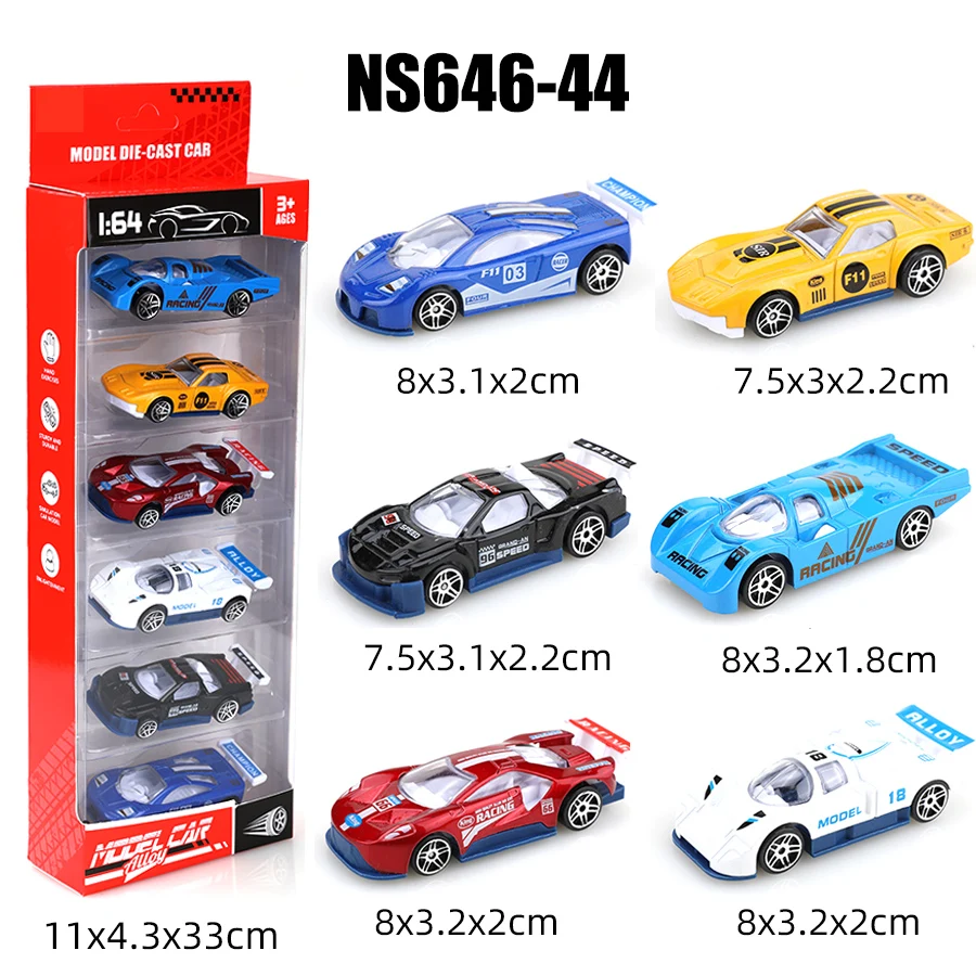 

Children's alloy toy car model ornaments, boys' sets, simulated racing cars, new-style small cars.