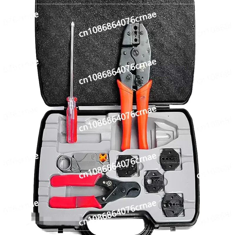 Connect with The Axial Compression Tool Set  Portable Coaxial Terminal Compression Tool