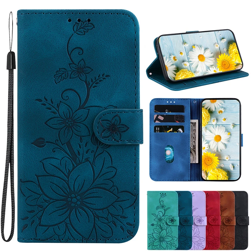 Capa de telefone de couro para samsung galaxy s23 s25 s24 ultra s21 s23 s24 s25 fe s21 s23 s24 s25 plus s25 borda carteira cordão capa