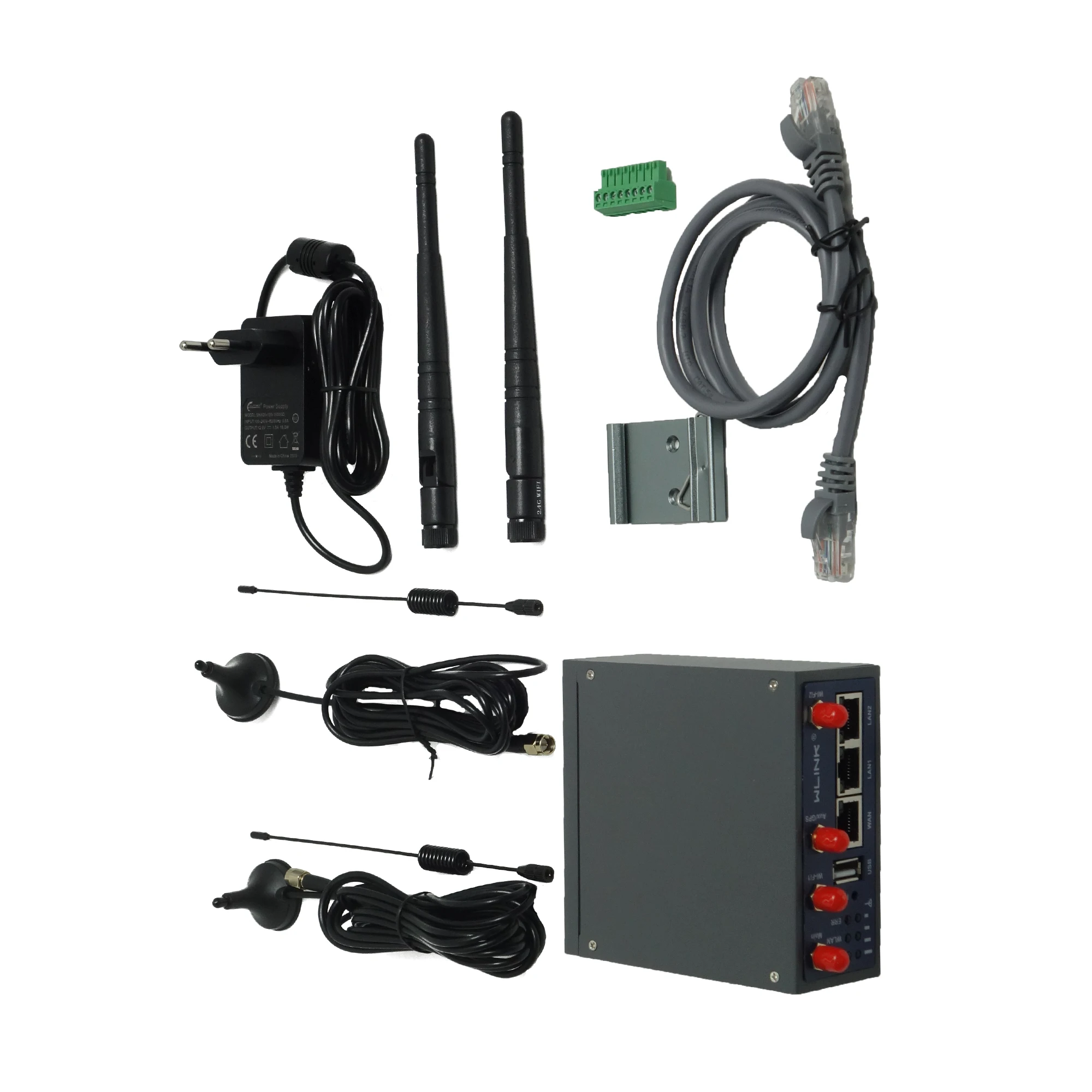 Nuovo Arrivo WL-R230 Industriale LTE Gateway Router 4G ESIM Wireguard Zerotier VPN RS485 USB Modbus Applicazione Firewall QoS WEP