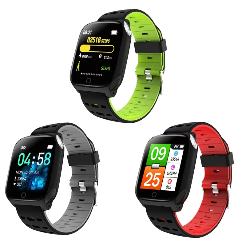 20CB Multifuncional Smartwatch F16 Relógio Monitores Freqüência Cardíaca Carregamento Magnético