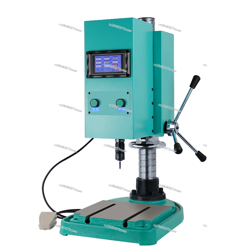 Automatic Electric Treading Machine, Desktop Servo, Touch Screen, CNC Pistol-Grip Drill, Rocker Arm, Manual Drilling and Drillin