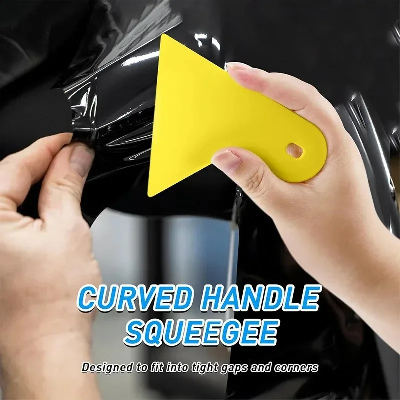 21 قطعة ألياف الكربون طلاء السيارات الحلاقة أدوات الفينيل التفاف لاصق غشائي التفاف السيارات نافذة تينت احباط عصا ممسحة مكشطة