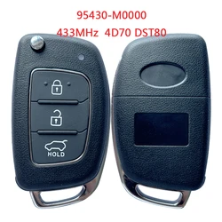 HNKeys codice 95430-M0000 per Hyundai Creta 2016 Remote Flip Car Key FOB 3 Button 433MZ 4 d70 80BIT Chip