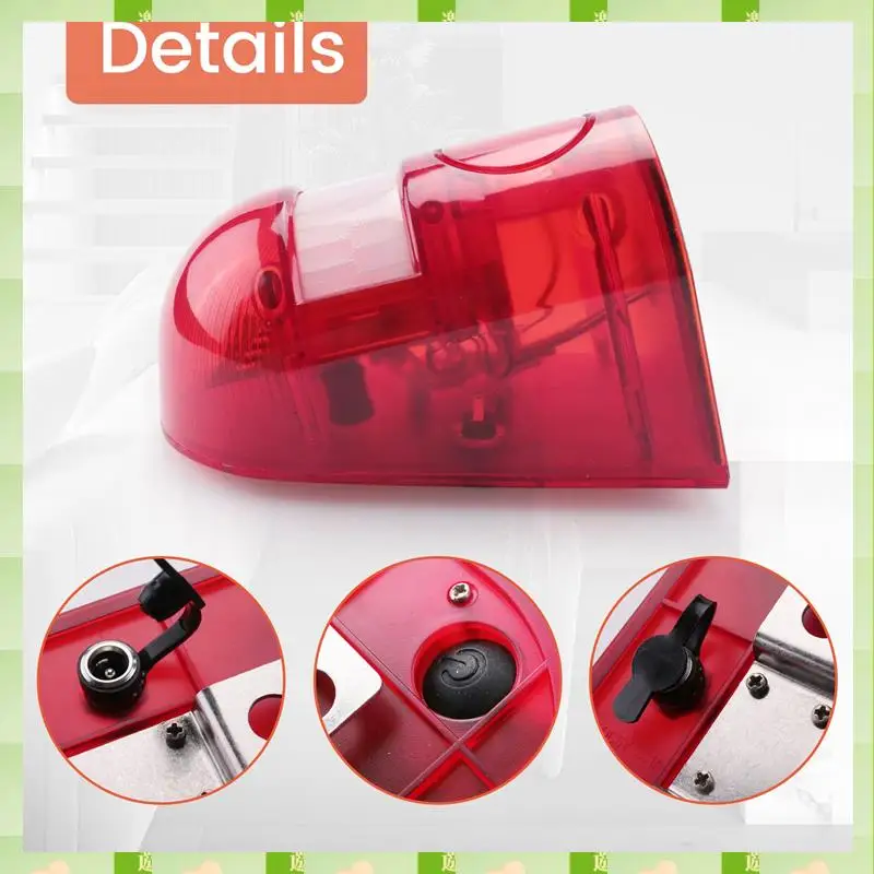 2025 3 حزمة ضوء إحترافي بالطاقة الشمسية مع إنذار مستشعر الحركة 129DB الصوت الأمن صفارة الإنذار IP65 مقاوم للماء لحديقة ساحة المزرعة فيلا ، 3 #2