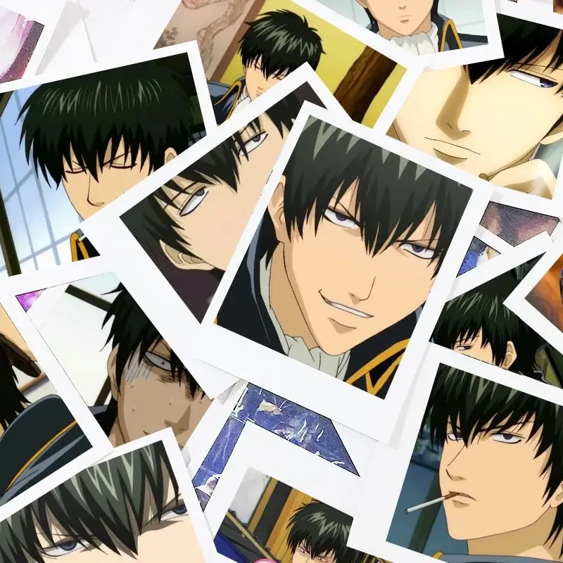 Hijikata Toushirou 3inch Cards Bookmark GINTAMA Anime Goods Collection Lomo Cards Book Clip Pagination Student Stationery Gift