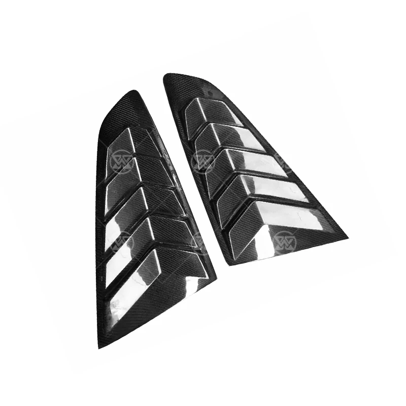 Carbon Fiber Rear Louver Cover Side Vents Spoiler Windscreen For Ford Mustang 2015+ Car Rear Blinds Cover upgrade