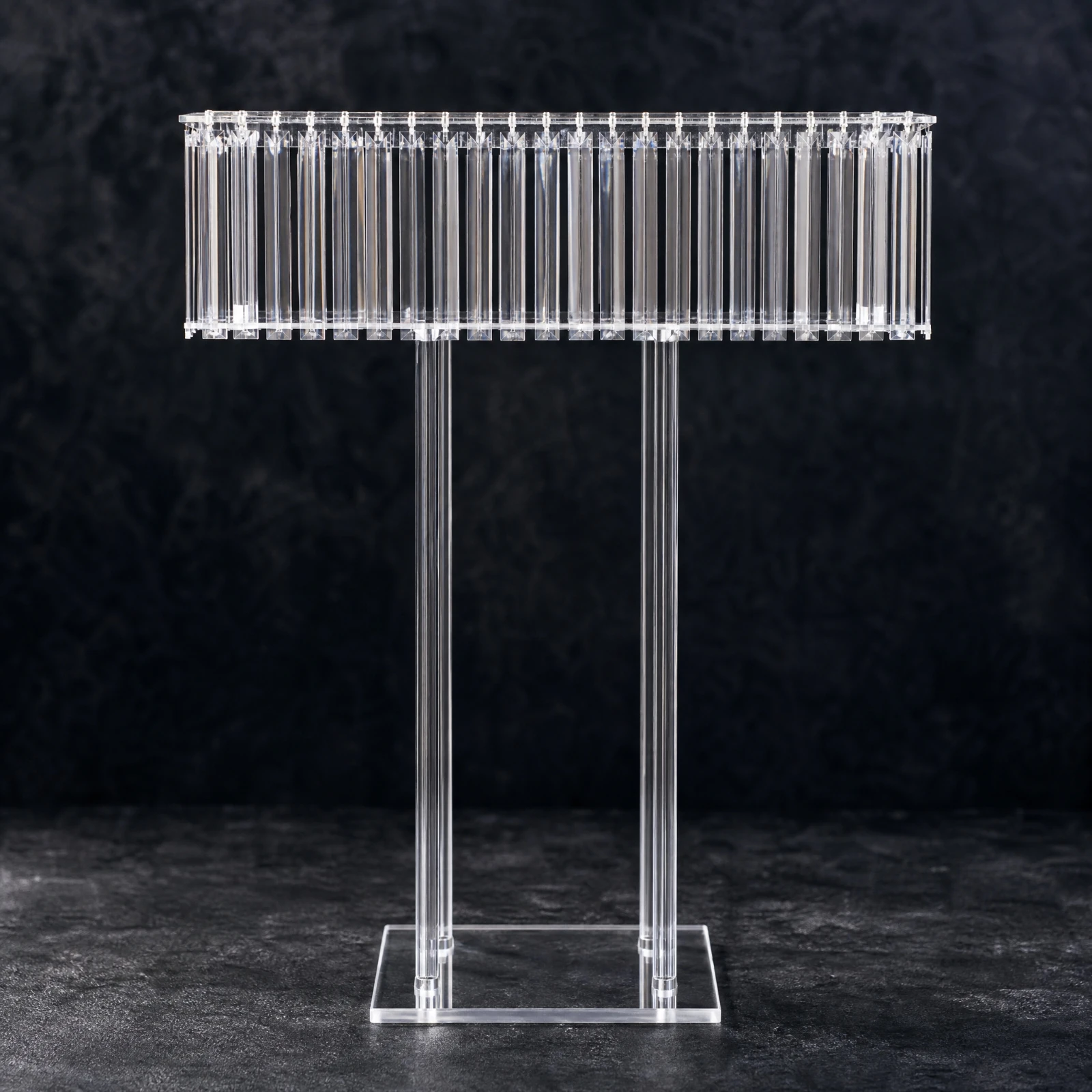 Clear Acrylic Flower Stand Stable Freestanding Acrylic Floral Display Stand Freestanding Floral Frame Versatile for Weddings