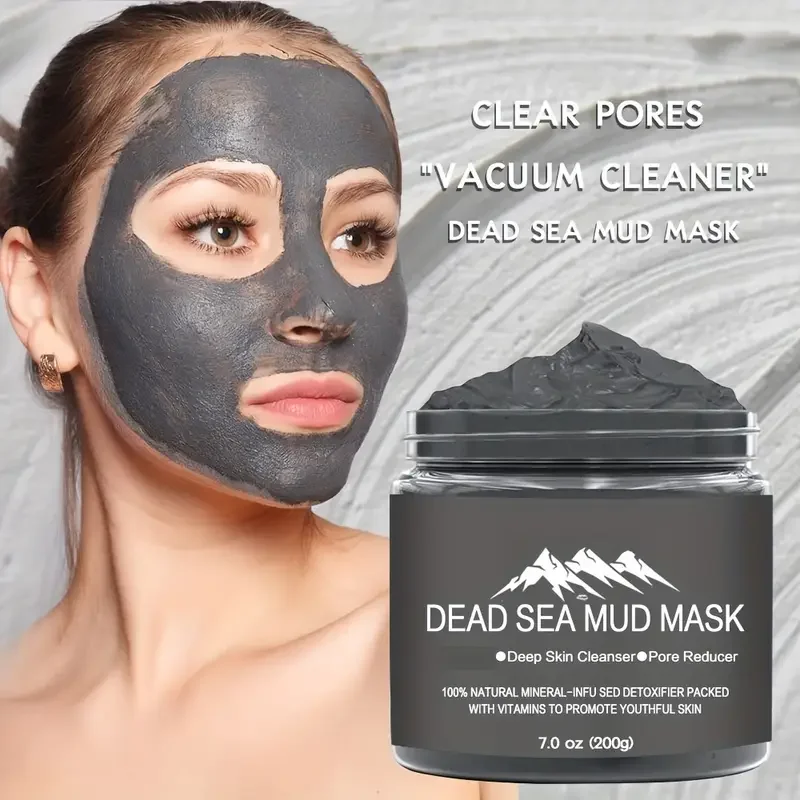 Dead Sea Mud Volcano Cleansing Mask Blackhead Acne Mud Mask Deep Cleansing and Pore Shrinking Firming Skin Care Products Masks