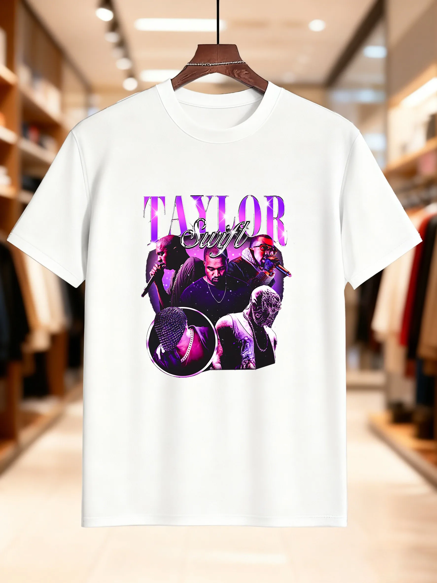 جديد وصول أزياء الرجال المطبوعة تي شيرتات قصيرة الاكمام 100% القطن تنفس لينة العصرية الشارع الشهير تصميم عارضة الراحة صالح F