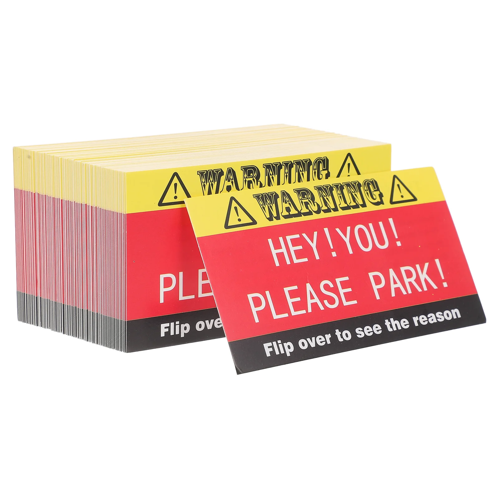 100 Pcs Parking Violation Card Garage Bad Cards Learn to Prank Do Not Here Warning Yard Funny