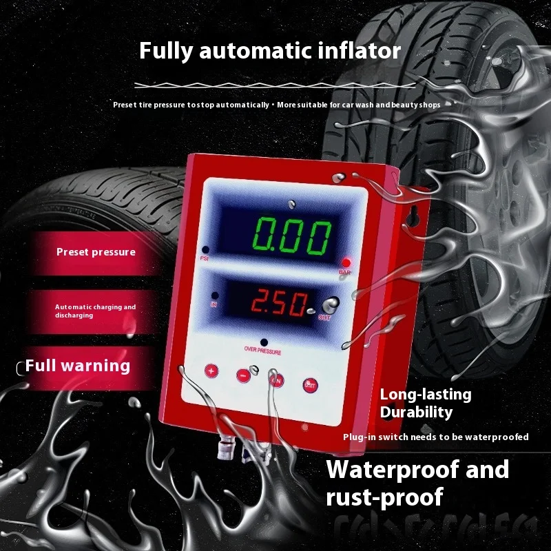 Fully Automatic High Precision and Durability AC 220V/110V Wall-Mounted Tire Inflator Car Tool for All Kinds of Vehicles