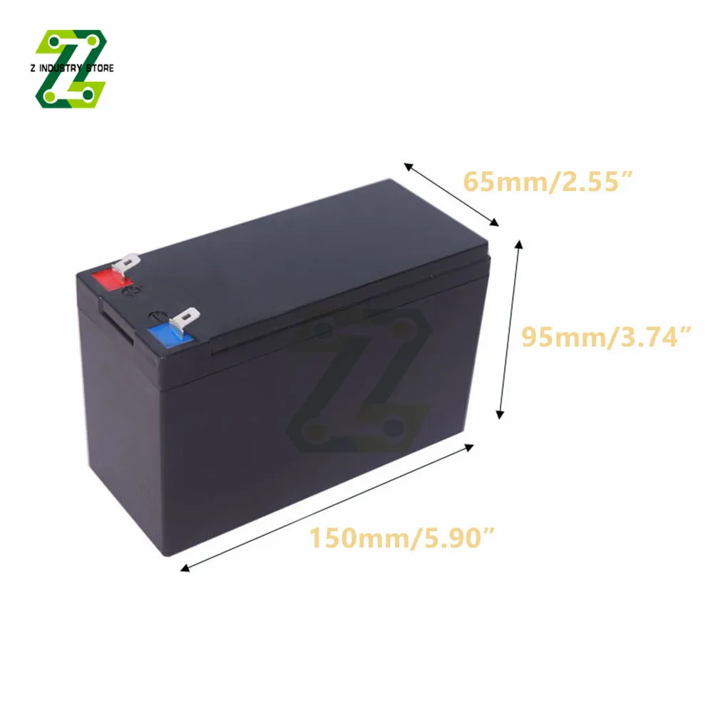 Caja de batería de litio de 12V y 7AH, caja de plástico especial para paquete de baterías 18650, bricolaje