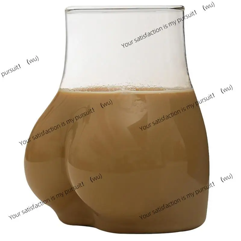 450ml Cute Butt Shaped Glass Mug Funny Body Ass Coffee Mug Beer Juice Wine Tea Whiskey Drinking Cup Holiday Gift Party Supplies