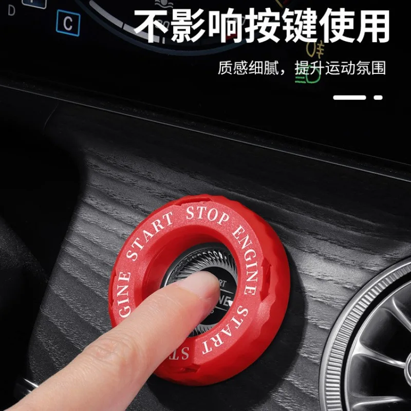 One Piece Car Start Button Decoration Ignition Switch Knob Protective Cover Decorative Circle Car Interior Anime Festival Gift - view 2