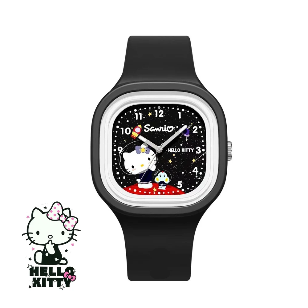 

Hello Kitty Watch Sanrio Kuromi Cinnamoroll Silicone Strap Quartz Casual Cartoon Melody WristWatch Girls Children Birthday Gifts