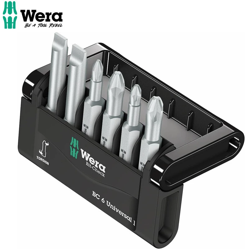 WERA 05056474001 Bit-Check 6 Universal 1 High Quality Materials And Precision Craftsmanship Extend Service Life Hard And Durable