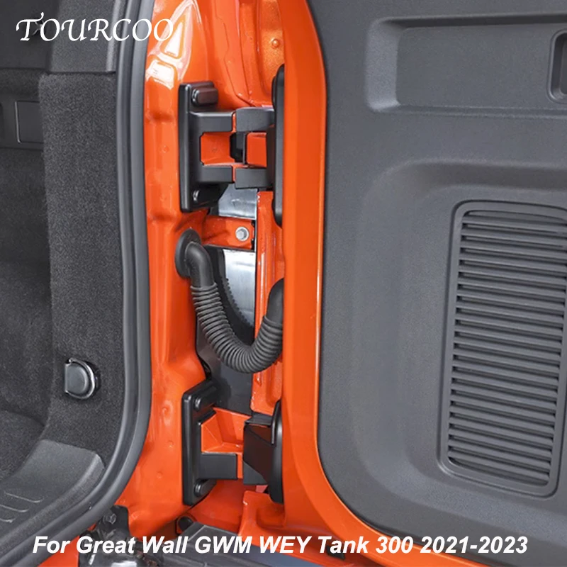 

For Great Wall GWM WEY Tank 300 2021-2023 Car Tailgate Hinge Cover Door Lock Cover Protector Trim Cover Stickers Kit Accessories