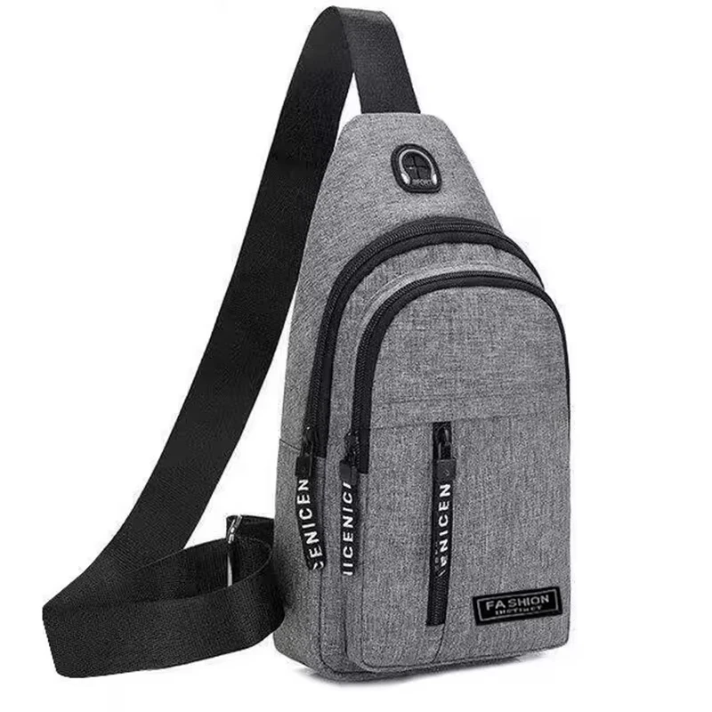 New Multifunctional Chest Bag Men's Fashion Trend Oxford Cloth Shoulder Bag Korean Style Casual Waterproof Messenger Bag Handbag image 5