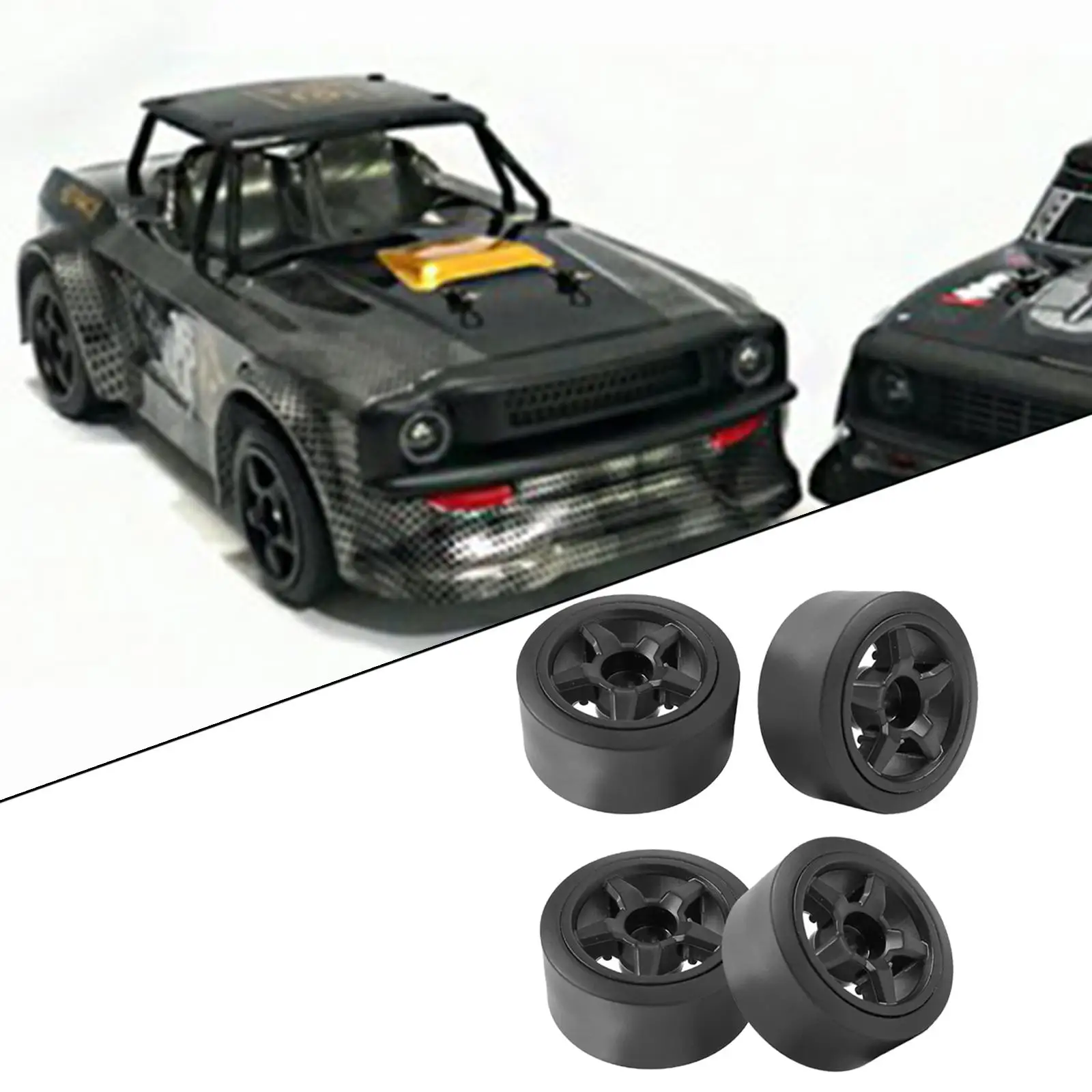 Ruote e pneumatici RC a 5 raggi da 4 pezzi/set per SG-1603 SG-1604 Auto da corsa RC in scala 1/16