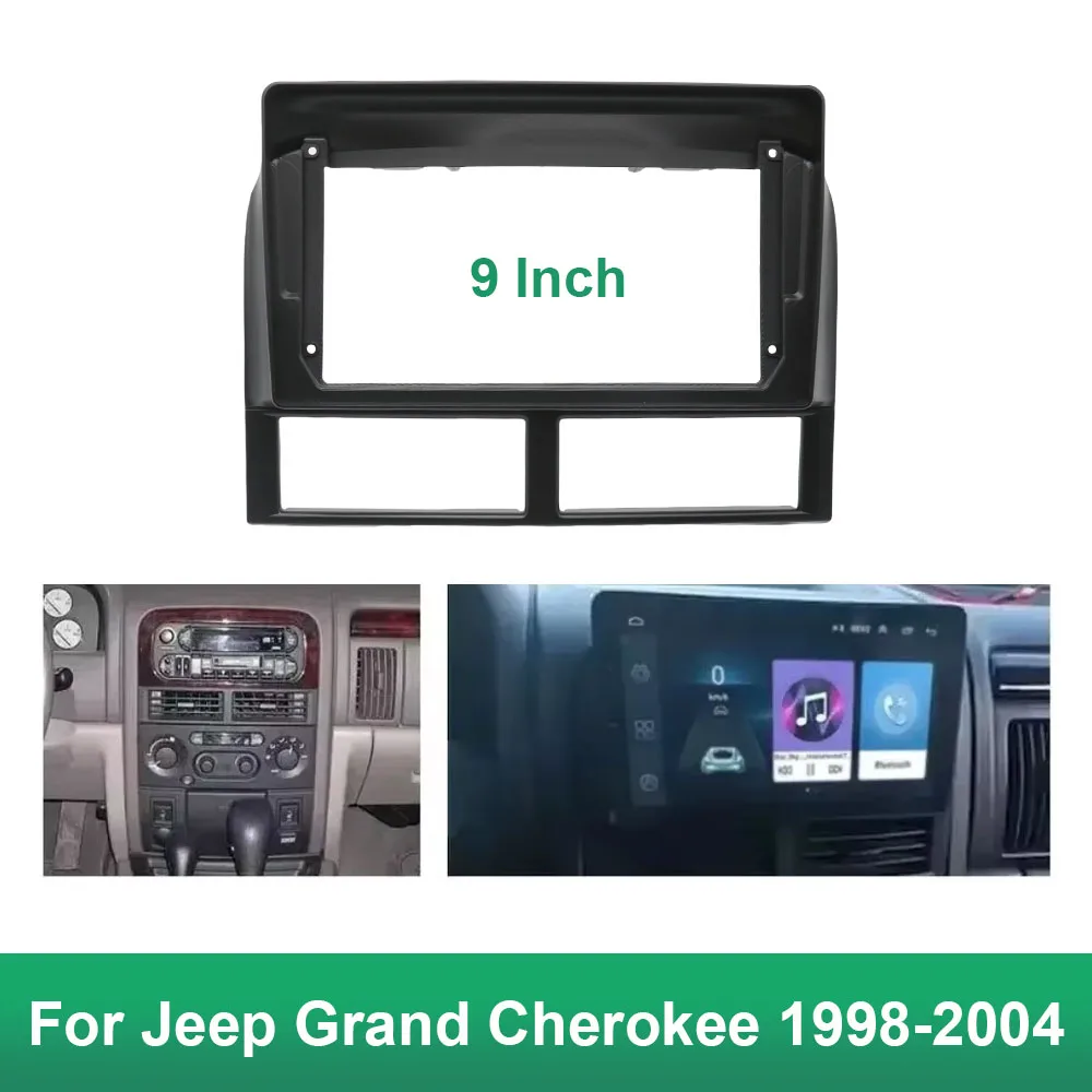 

Автомобильный радиоприемник для JEEP Grand Cherokee 98-04 DVD стерео рамка пластина адаптер монтажная панель установка комплект отделки рамки