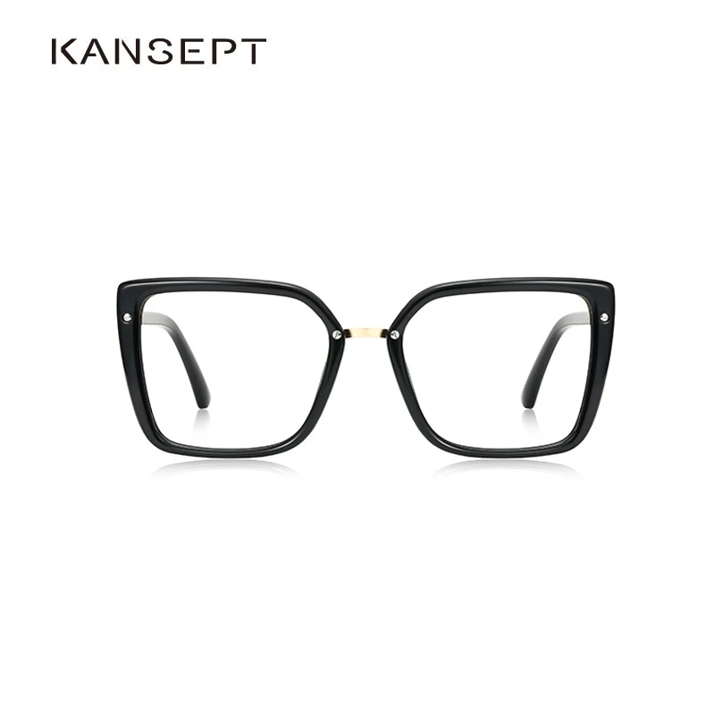 KANSEPT Square Transparent Glasses Man Women Sunglasses Blue Light Men's Eyeglass Frames for Glases Glass Eyewear Shades Female