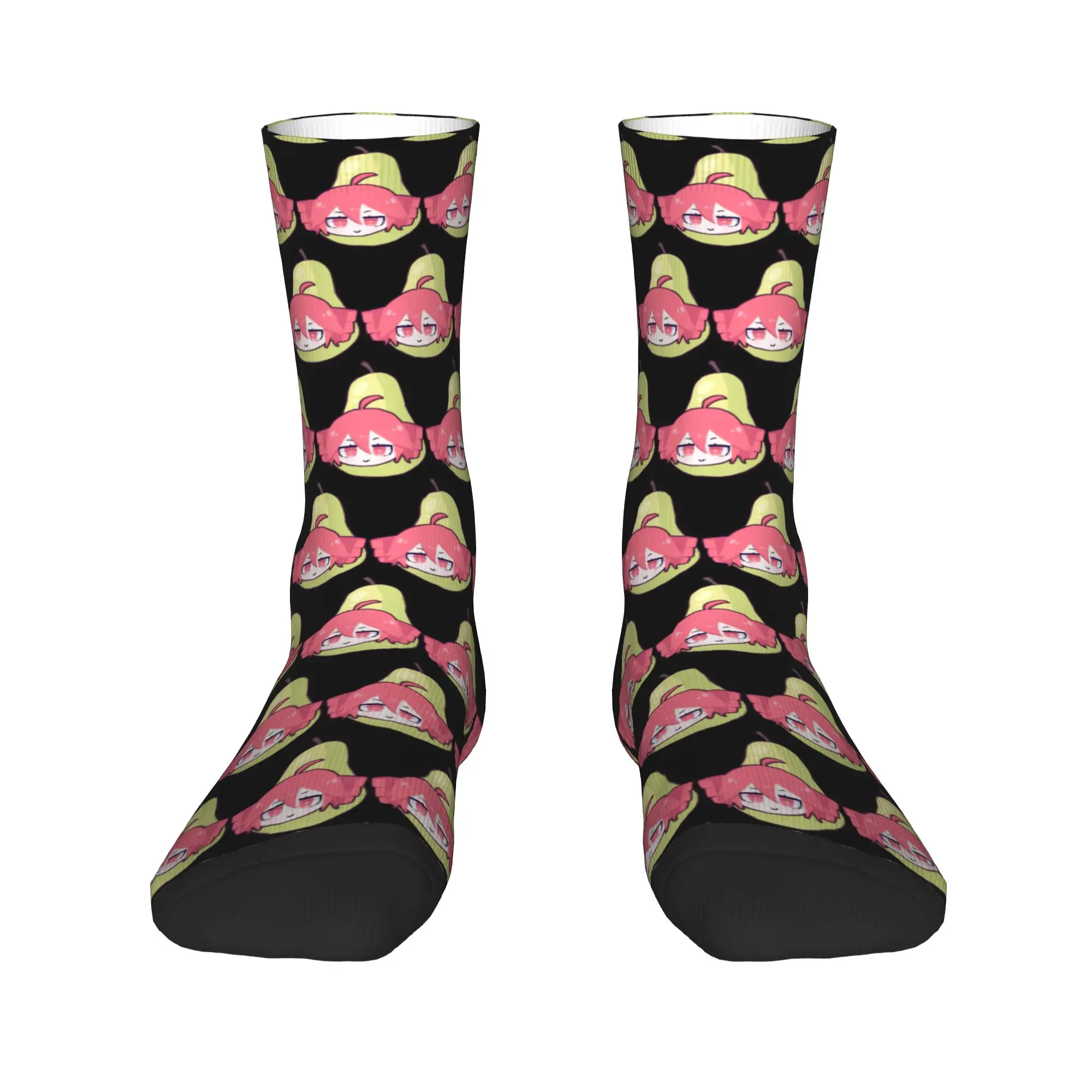 Pearto Kasane Teto Popular Virtual Singer Stockings  Graphic Elegant Socks Autumn Anti Slip Socks Men Climbing Warm Soft Socks
