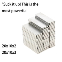 10/20/50PCS  20x10x3  Multi-Purpose Fridge, Office, Kitchen Magnets 20x10x2/3mm Small Square Magnets for Whiteboard -