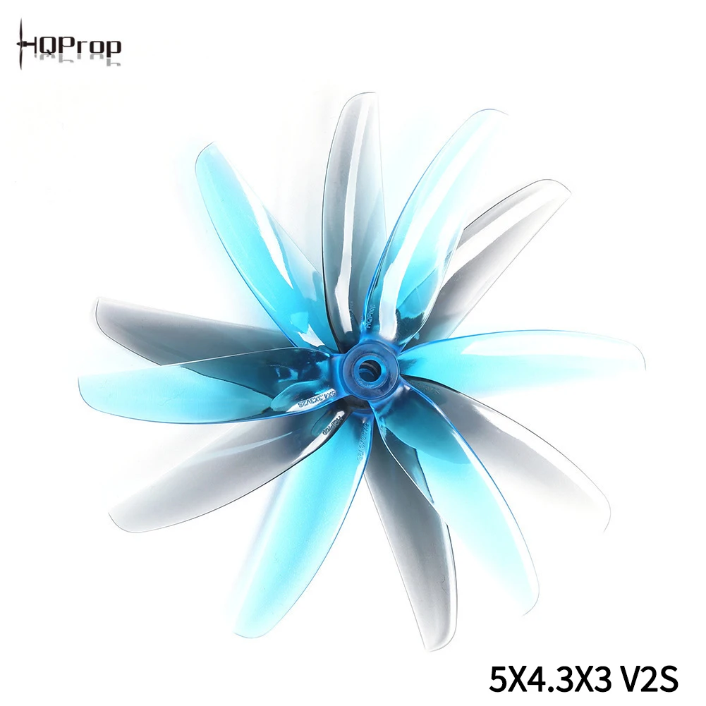 HQProp 5X4.3X3 V2S 5 Inch 3‑Blade Propeller CW CCW PC Prop For FPV Freestyle Racing Drone Quadcopter Spare Parts