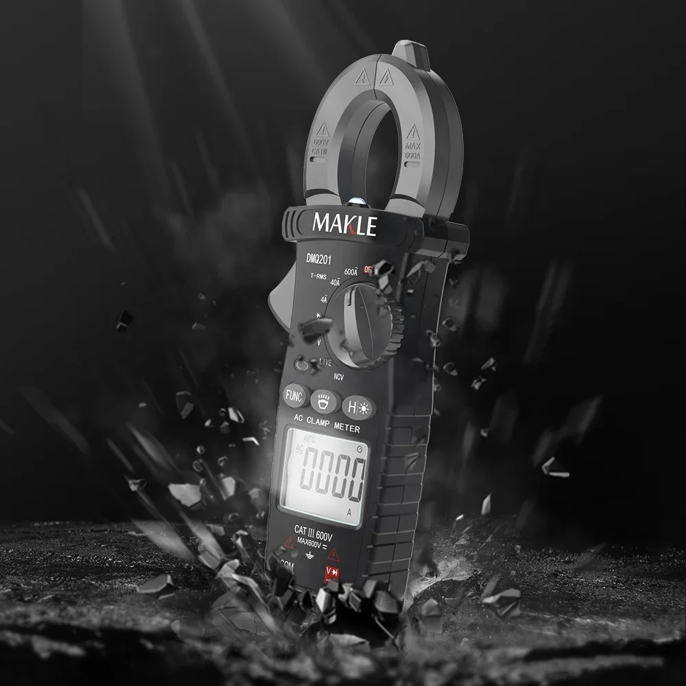 4000 count/6000 counts True-rms Clamp Meter Automatic Intelligent Digital Display High Precision Ammeter Tester