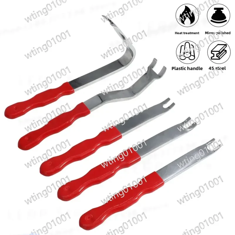 5pcs Car Interior Trim Removal Tool Set Panel Clip Fastener Pry Kit for Auto Dash Radio Audio Installer Removal Hand Tools