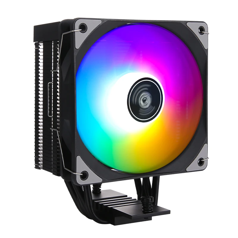 XUANFENG Wentylator ARGB 120mm 4 Heatpipe Montaż LGA115x 1200 1700 1851 2011-3 2066 AM4 AM5 i5 i7 i9 x79 x99 Chłodzenie CPU Black Knight