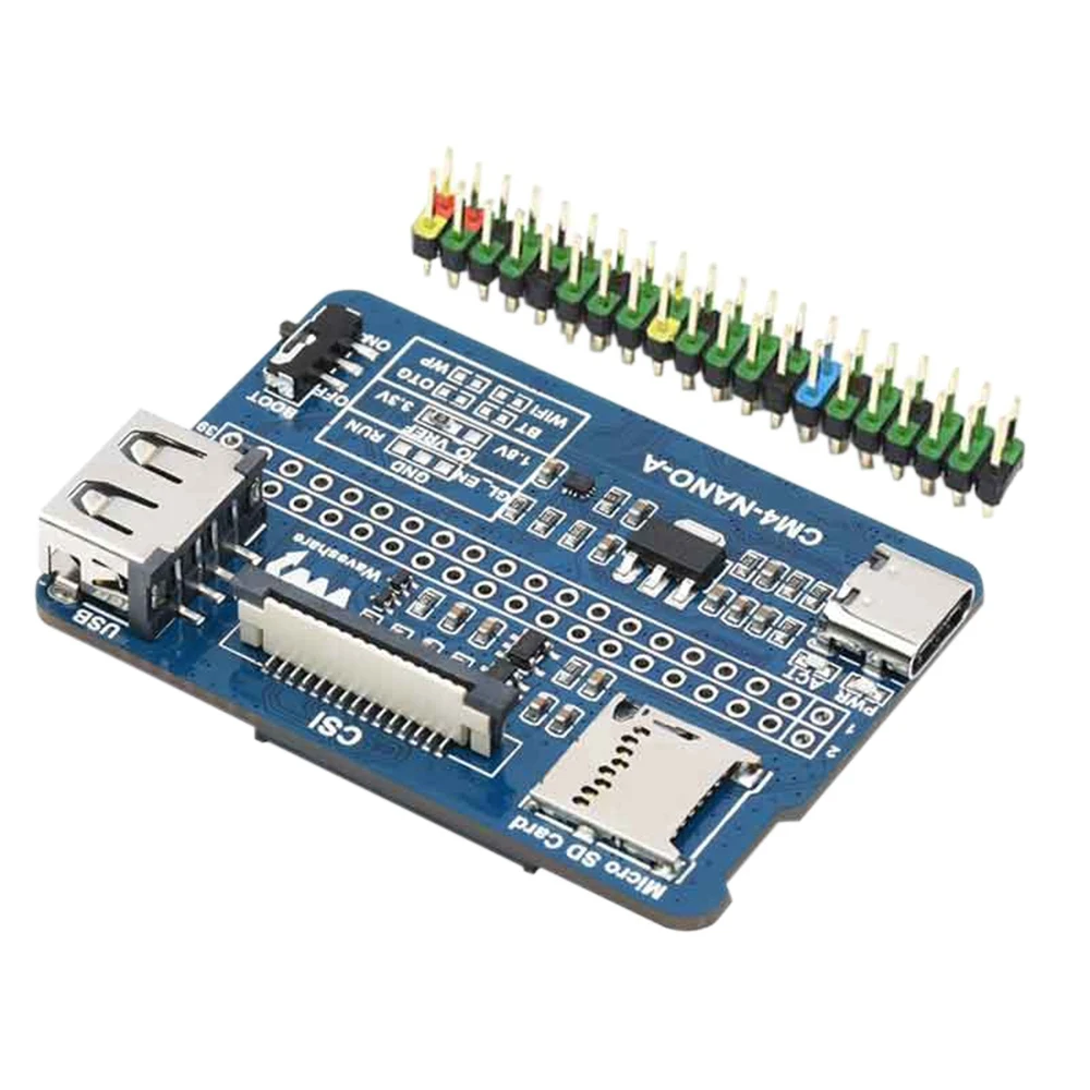 Waveshare for Raspberry Pi Compute Module 4 Lite/EMMC CM4-NANO-A Expansion Board with for Raspberry Pi 40PIN GPIO Interface