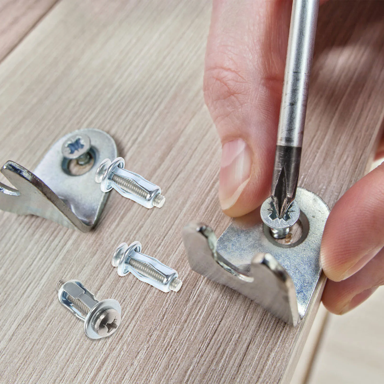 

10pcs Heavy Duty Galvanized Expansion Screws for Metal Hollow Doors Corrosion Resistant Steel Pipe Iron Sheet Fasteners Masonry