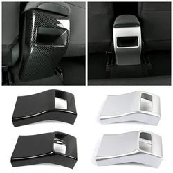 For Toyota Corolla 2019 2024 Interior Central Console Storage Box Armrest Box Rear Panel Cover Trim Matte Silver Carbon Fiber