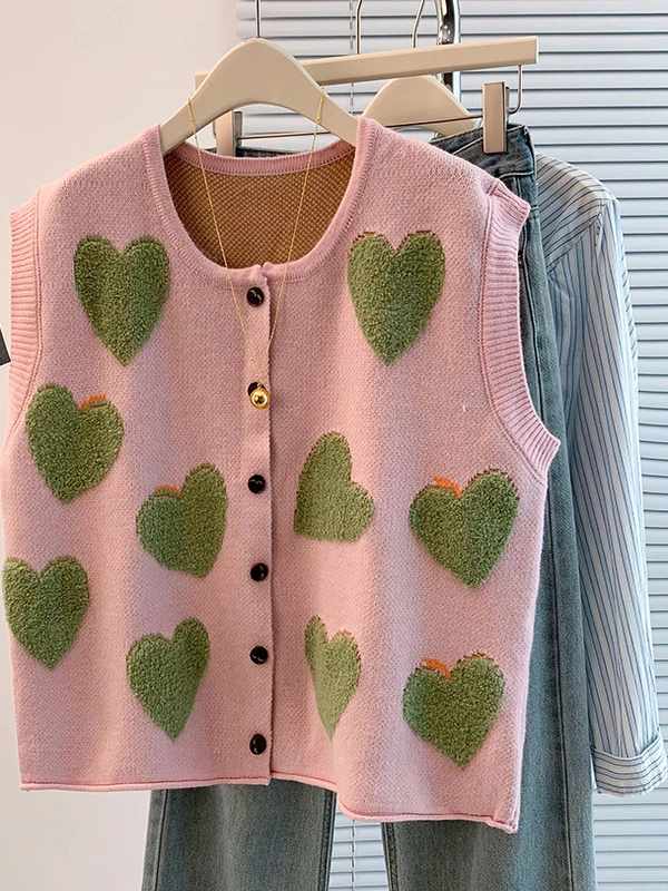 Pink Heart Aped Flo… - image