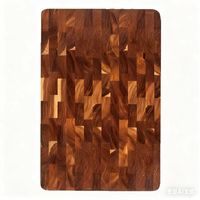 Acacia Wood End Grain Cutting Board Beautiful Checkerboard Pattern Hardwood Knife Friendly Chopping Board