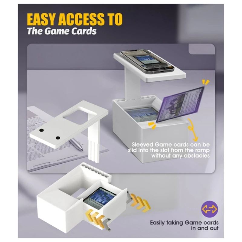 Trading Card Scan Stand for Card Scanner Stand for Trading Cards with Phone Holder Game Card Scanner B-ANKL