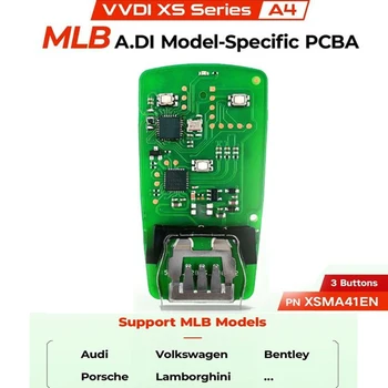1 個 Xhorse XSMA41EN A4 MLB リモートキー A.DI A4 モデル 3 ボタン VVDI MLB ツール VVDI2 キーツールプラスと完全なキーワーク