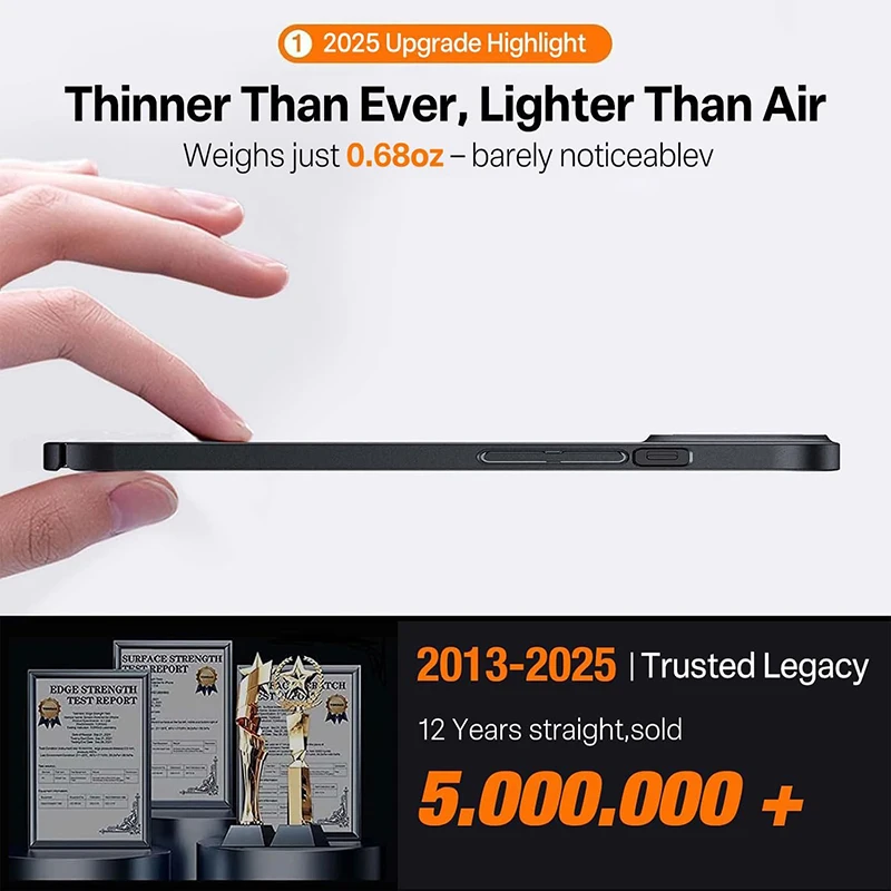 Custodia rigida di lusso per PC per iPhone 17 Air 16 E 15 14 13 12 11 Pro Max Custodia per telefono ultra sottile per iPhone 16 15 14 Plus Cover