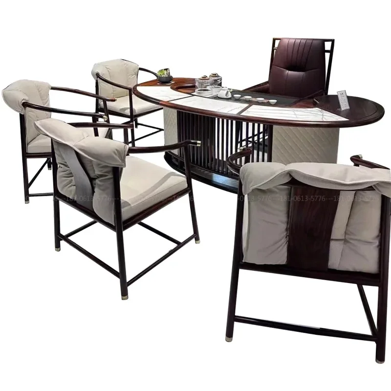 

Modern Song-style tea table and chairs, office reception tea house