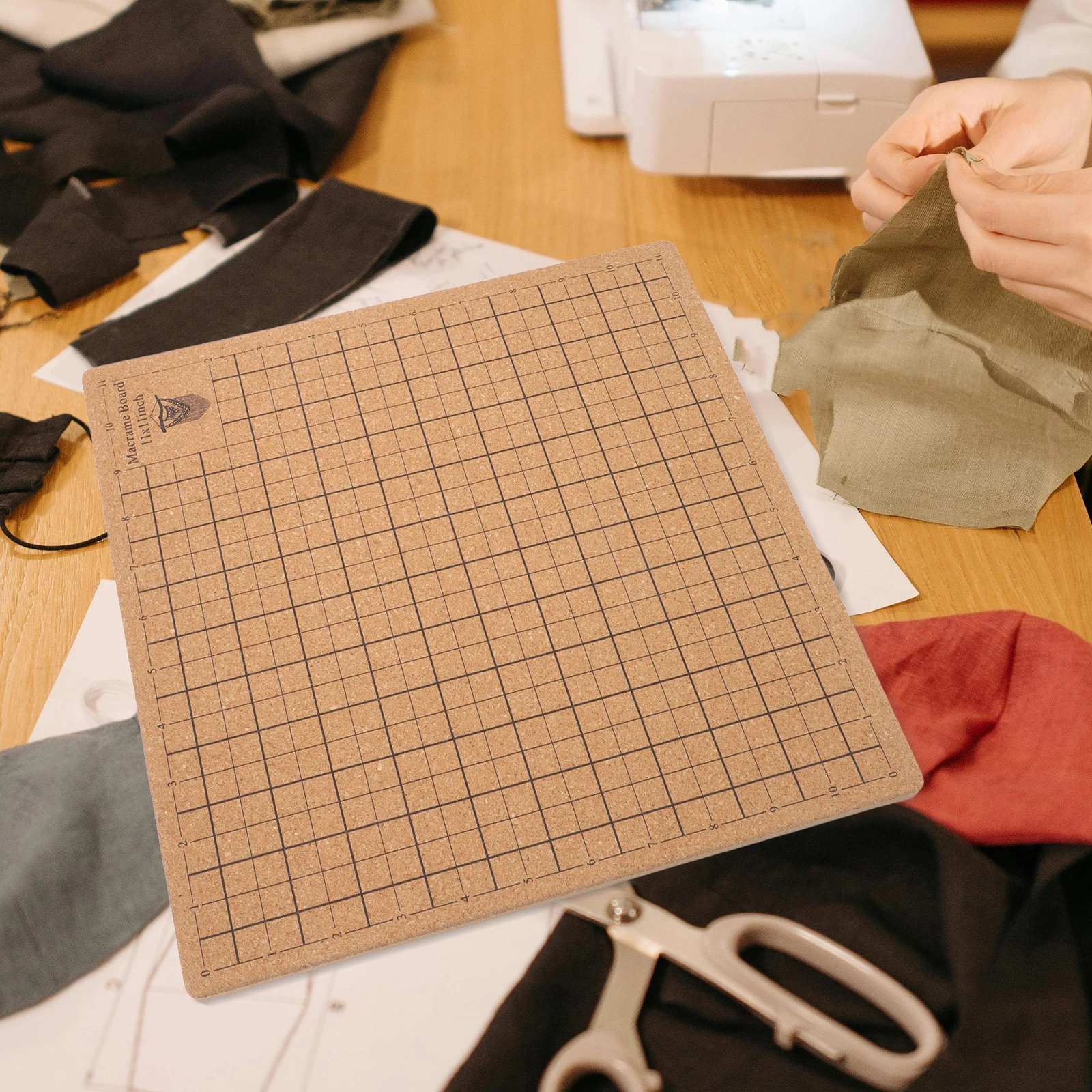 

1Set Cork Soft Mat Macrame Board Braiding Kit for Knotting String Bracelet DIY Craft Supplies Crochet Blocking Weaving Board