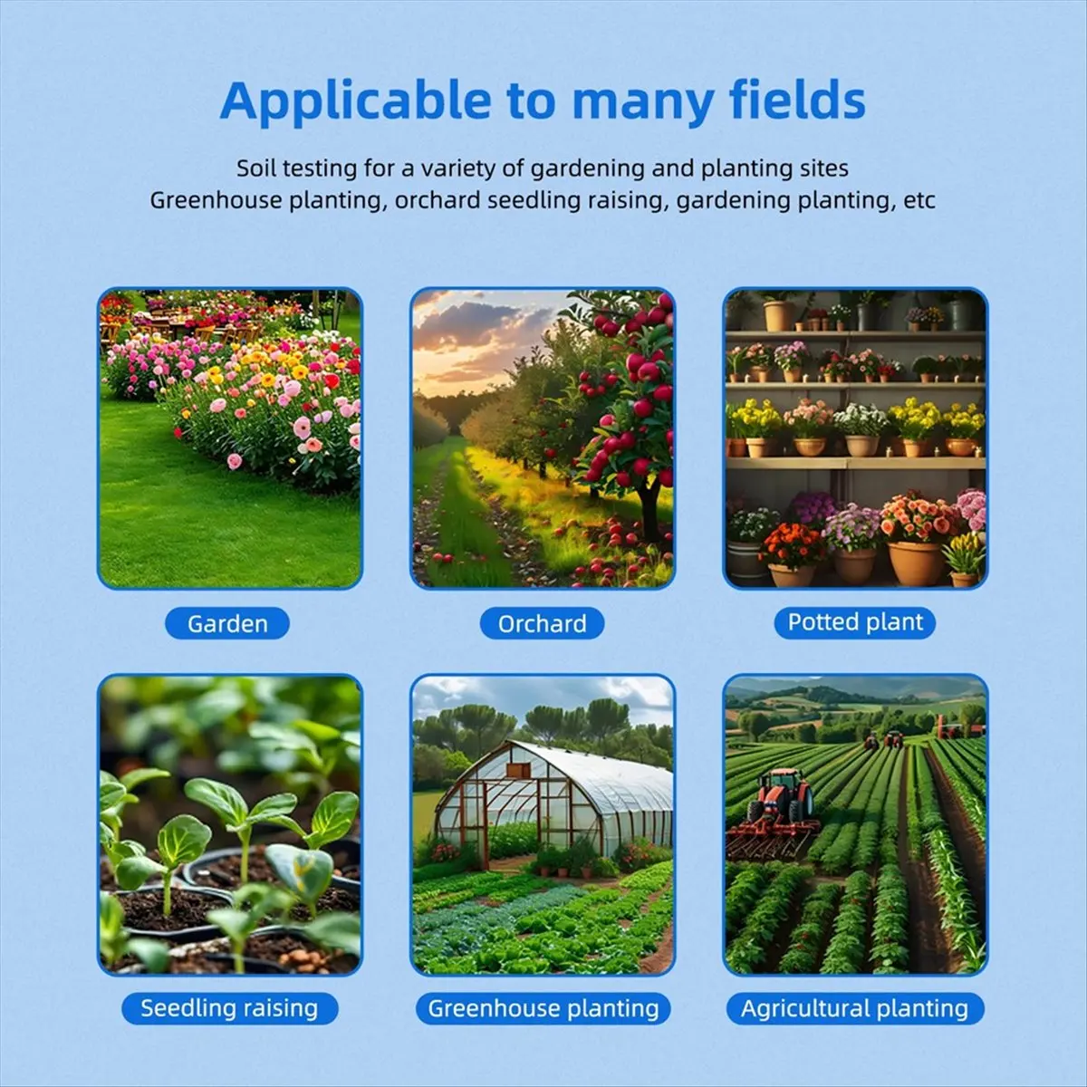 Compatible Tuya WiFi Connected Intelligent Temperature and Humidity Soil Meter Sensor for Greenhouse Planting Orchard