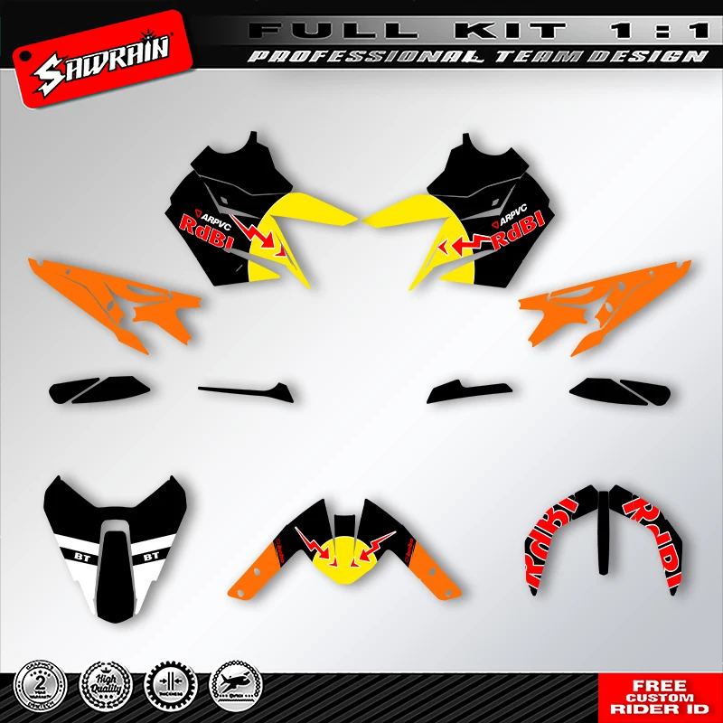 

Sawrain Motorcycle Graphics Backgrounds Decals Stickers Kits Number Name Custom For KTM DUKE 790 890 2018 2019 2020 2021 009